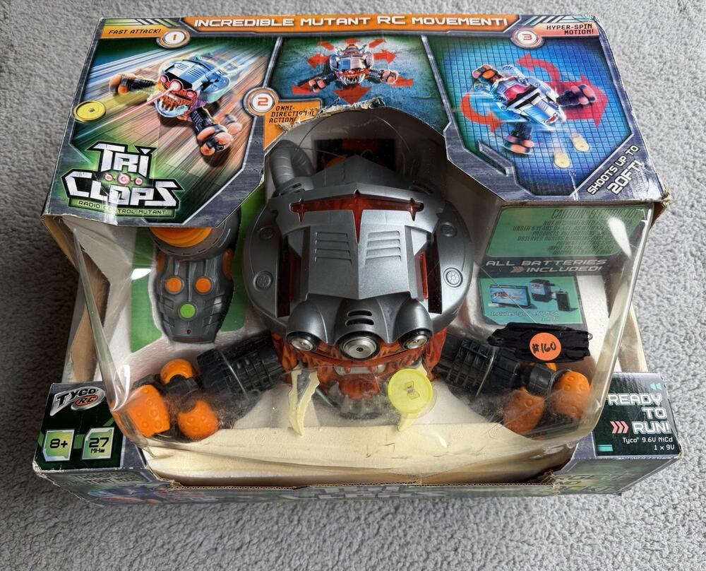 Mattel Tyco Tri Clops Orange Radio Control Mutant Vehicle Transform Toy 2007